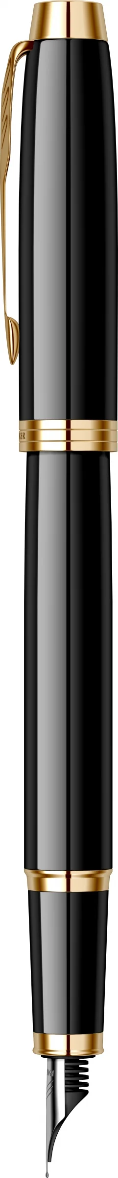 Подарочный набор: Перьевая ручка Parker IM Core F321, Black GT (Перо F) + Ежедневник Black GS