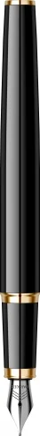 Подарочный набор: Перьевая ручка Parker IM Core F321, Black GT (Перо F) + Ежедневник Black GS