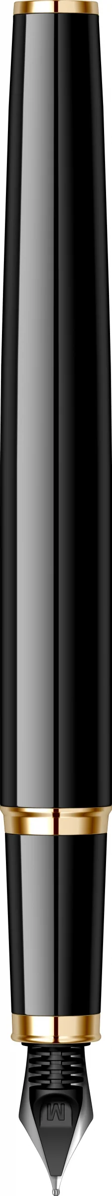 Подарочный набор: Перьевая ручка Parker IM Core F321, Black GT (Перо F) + Ежедневник Black GS