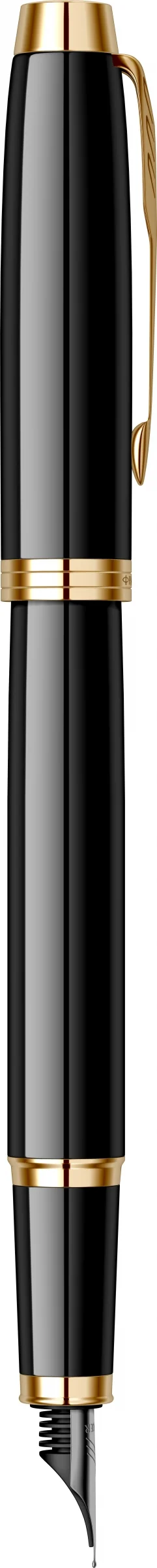 Перьевая ручка Parker IM Core F321, Black GT (Перо F)