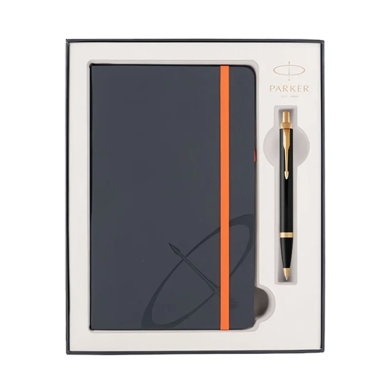 Набор Parker IM Black GT (шариковая ручка + блокнот)