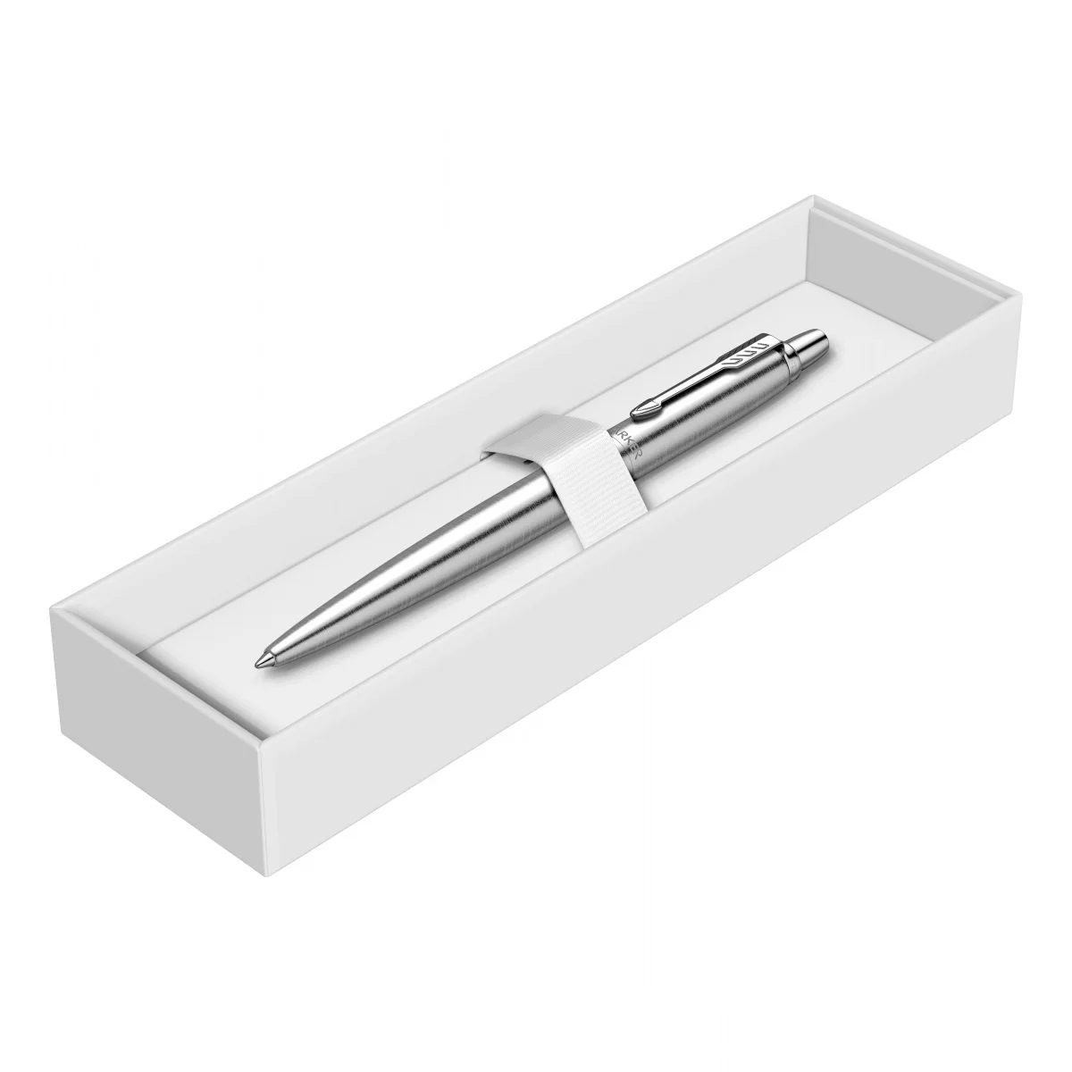 Подарочный набор: Ручка шариковая Parker Jotter Core K61, Stainless Steel CT + Ежедневник Silver SS